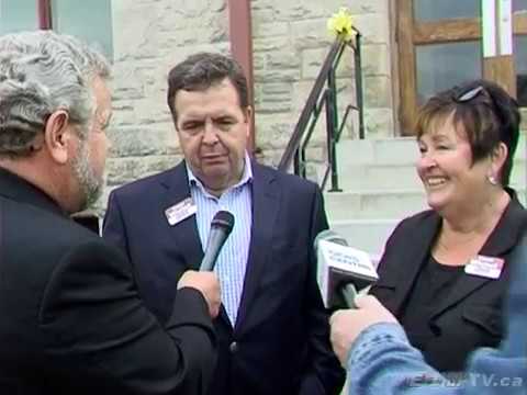 Ontario Finance Minister Tours Goderich Tornado Damage